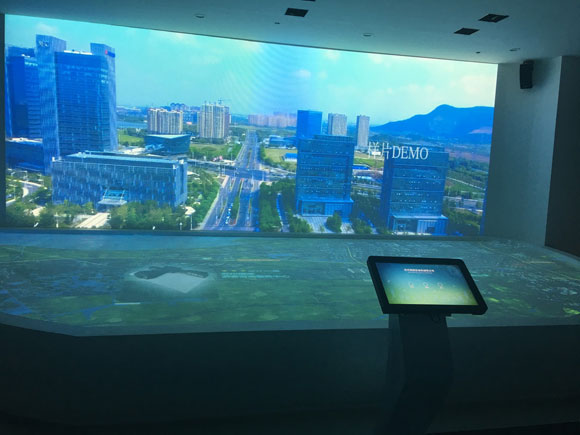 蘇州有軌電車展廳數字沙盤系統